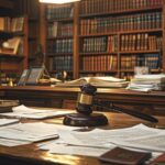 Huissier de justice lors d'une intervention légale