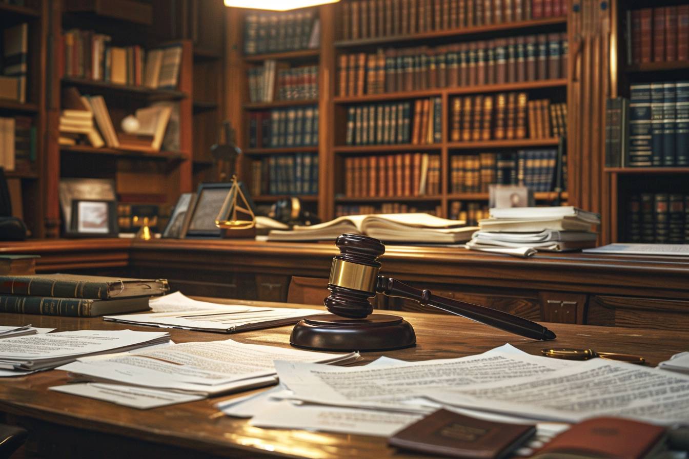 Huissier de justice lors d'une intervention légale